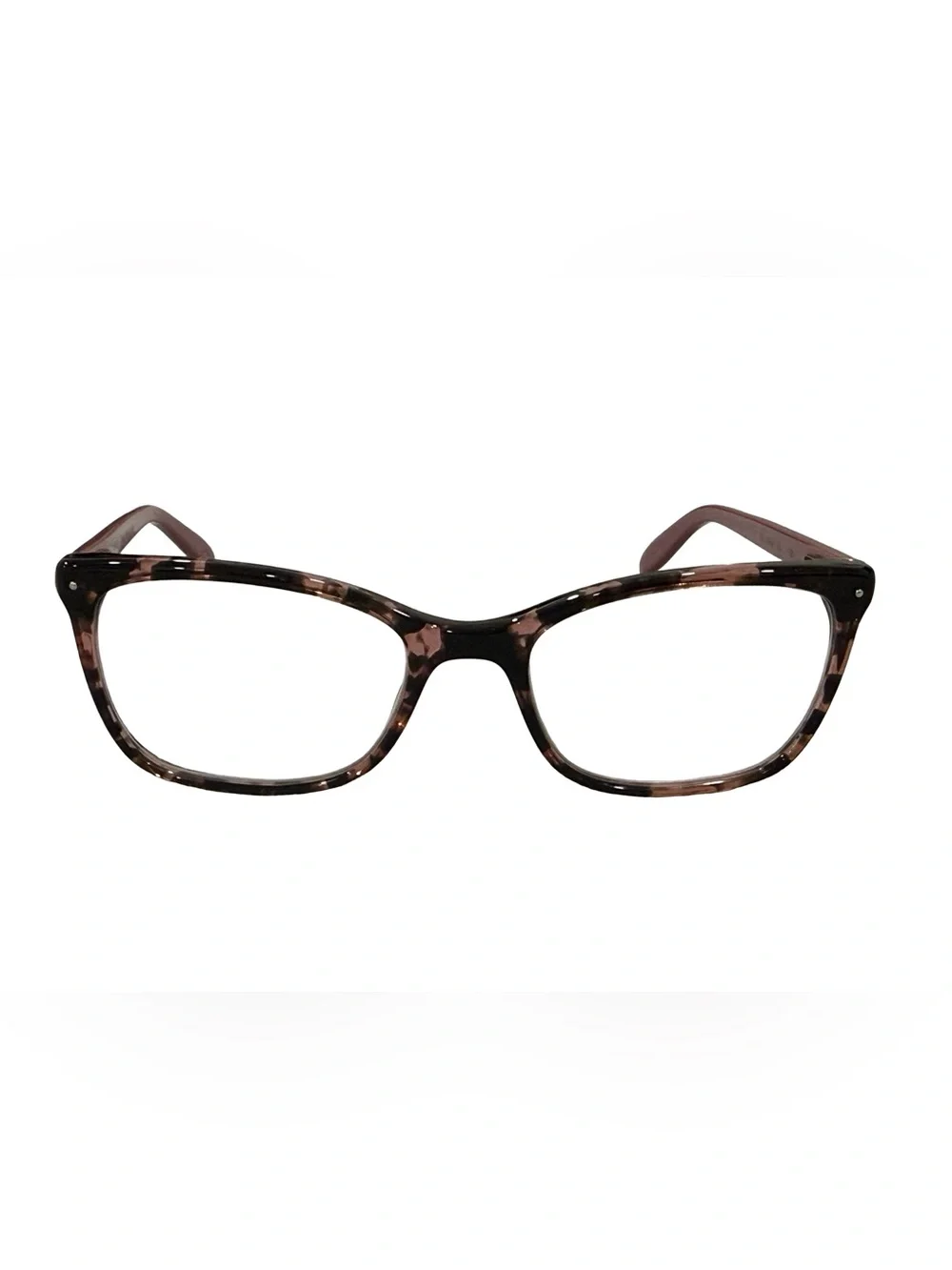 Elizabeth Arden Black Mauve Tortoise Eyeglasses with case